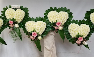 6 Mounted Hearts  (JG-043-A) $650