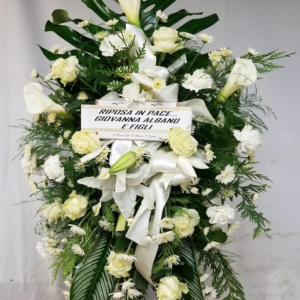 All white wreath (JG-0124-A) $300