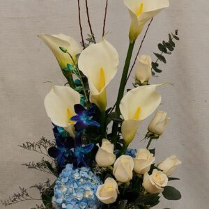 Sacred farewell arrangement (JG-0257-D-24) $200