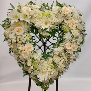 Coeur ouvert tout blanc (JG-111091) $425