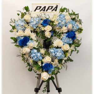 Blue & White Open Heart (JG-040-EEE) $275/$325