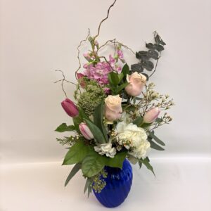 Vase Magnifique en bleu (JG-05-26) $75