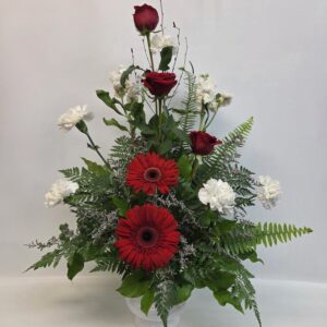 Corbeille rouge et blanche (JG-0144-ABD) $100