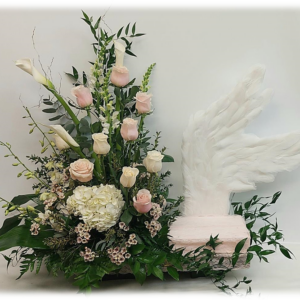 Pink & White Urn Arrangement (JG-0165-JJ) $495